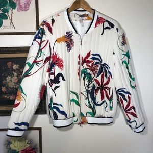 Dorothee Schumacher Silk Quilted Bomber Jacket